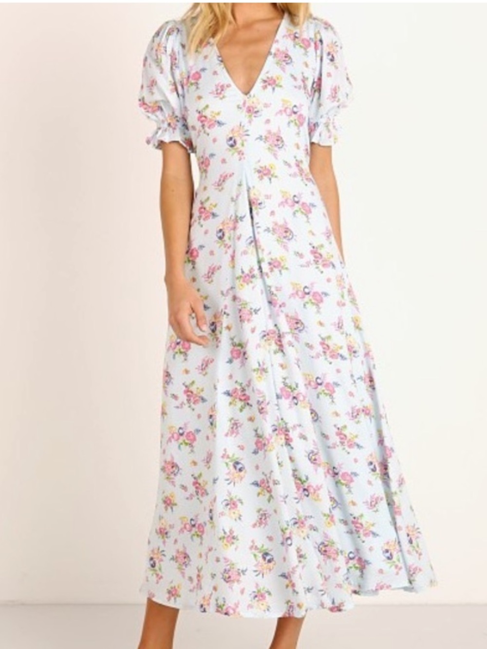 ❤️ Faithfull the Brand Maggie Floral Midi Dress 4 - Picture 2 of 16